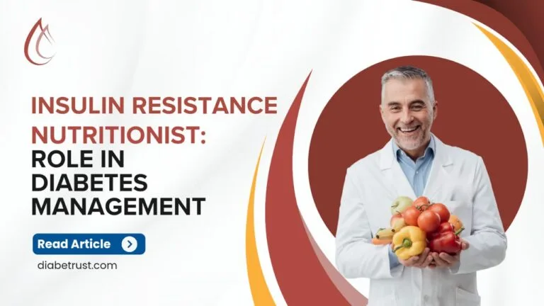 Insulin Resistance Nutritionist Explaining Diabetic Patient about fruits and vegetables